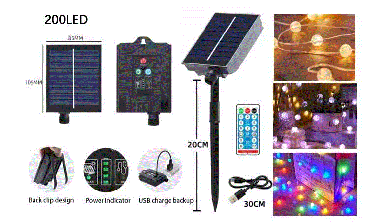 Guirlande Perle 22M 6000K BLANC-FROID 200LED_1