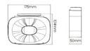 Applique Mural Dome Blanc SWL-38