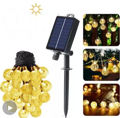 Guirlande Bulle 9.5M Froid 50LED