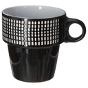 rack 6 mugs m ethnik 26cl, noir & blanc
