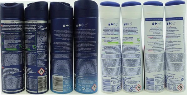 Déodorant en spray Nivea 150 ml, lot de 15