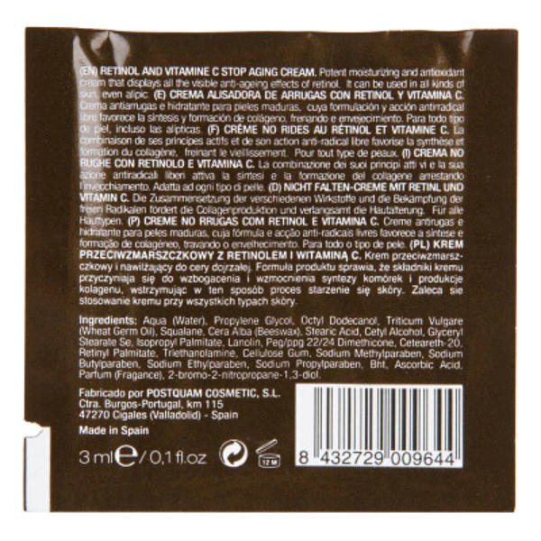 Creme anti-rides rétinol , monouse (20 sachets)