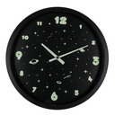 Horloge murale, Espace, brille dans le noir