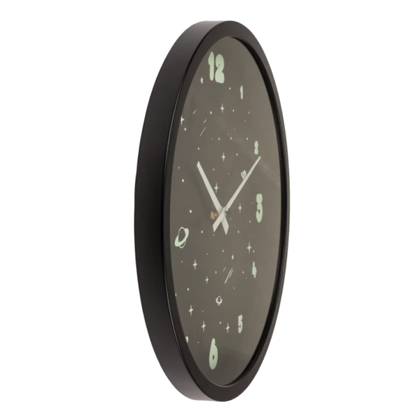 Horloge murale, Espace, brille dans le noir