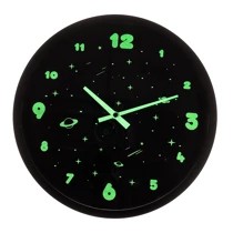 Horloge murale, Espace, brille dans le noir