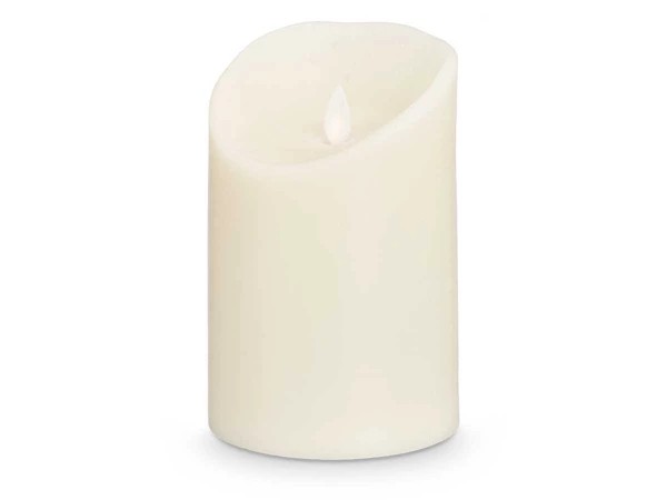 Bougie led creme haute et large