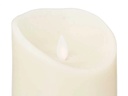 Bougie led creme haute et large