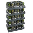 Plante cactus nori H20 assiette box, 6-fois assort