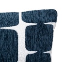 Housse coussin chen jeni 30x50cm, bleu egéen