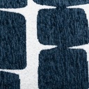 Housse coussin chen jeni 30x50cm, bleu egéen