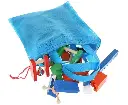Puzzle de blocs de bois dominos coloré 1131