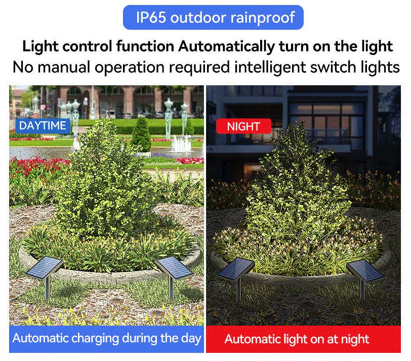 PROJECTEUR 9LED JARDIN BLANC-CHAUD