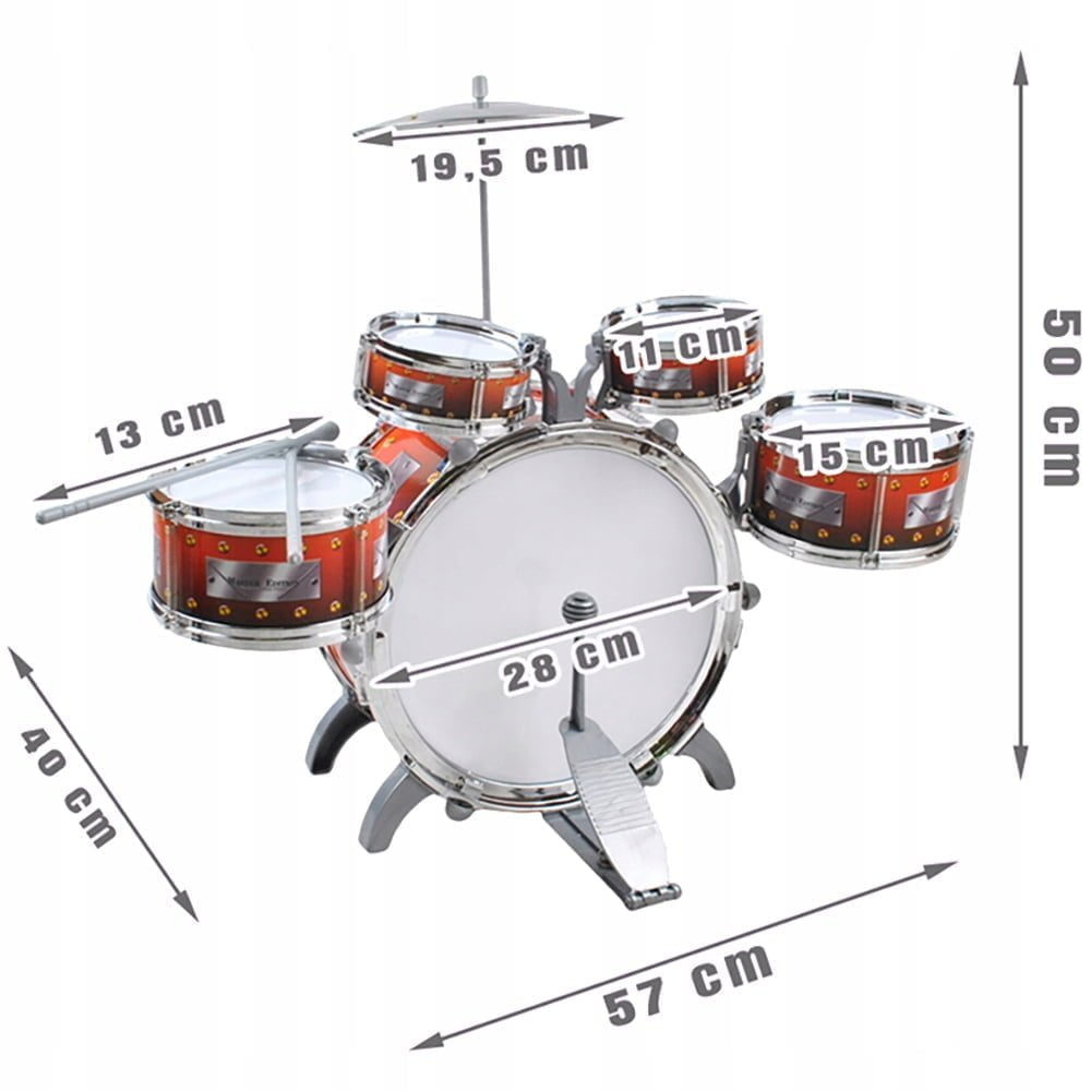 Tambour Batterie pour enfants XL 22464 