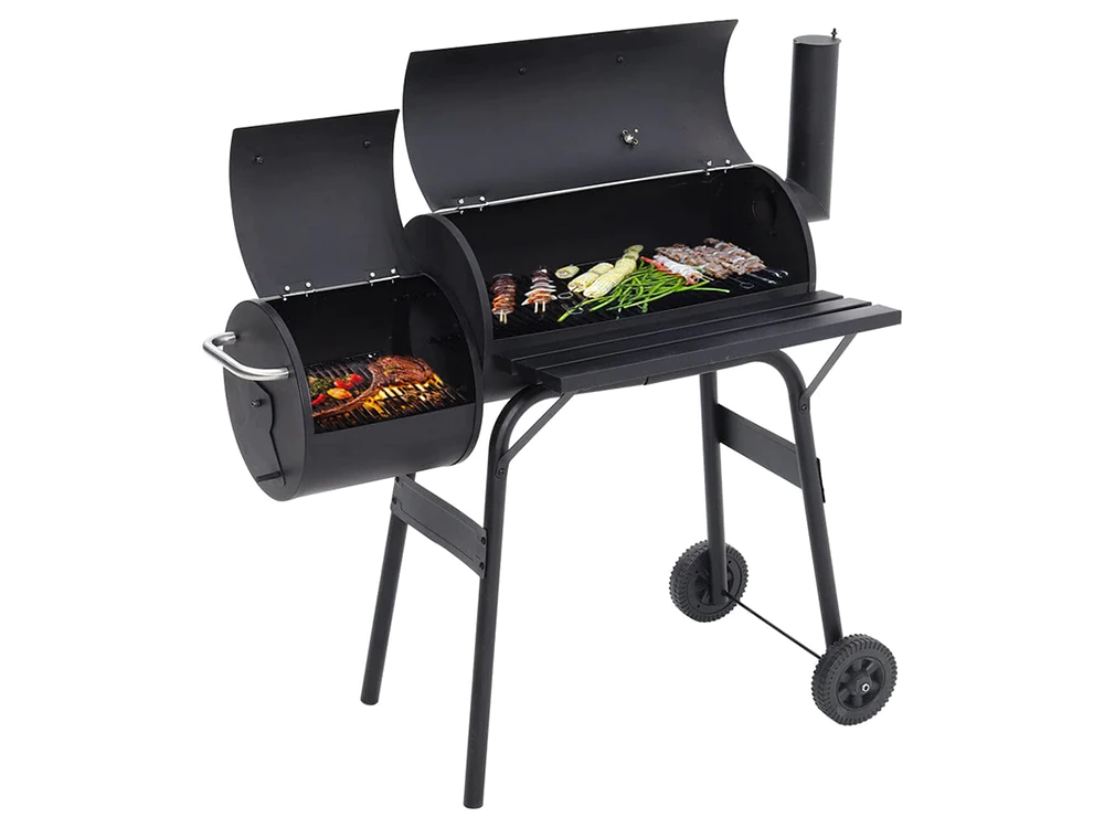 Grill de jardin grand baril de charbon de bois bar