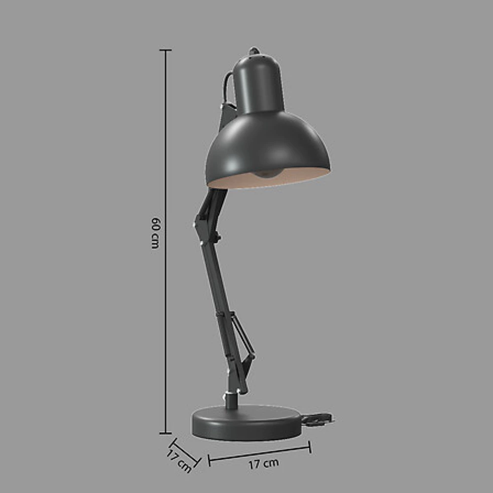 Lampe Arc bren nr h55.8, noir