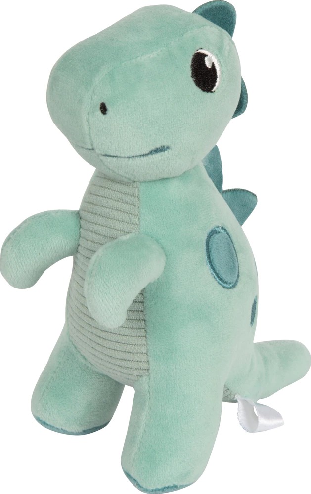 Peluche dinosaure verte Dino, 8,5x14x17cm