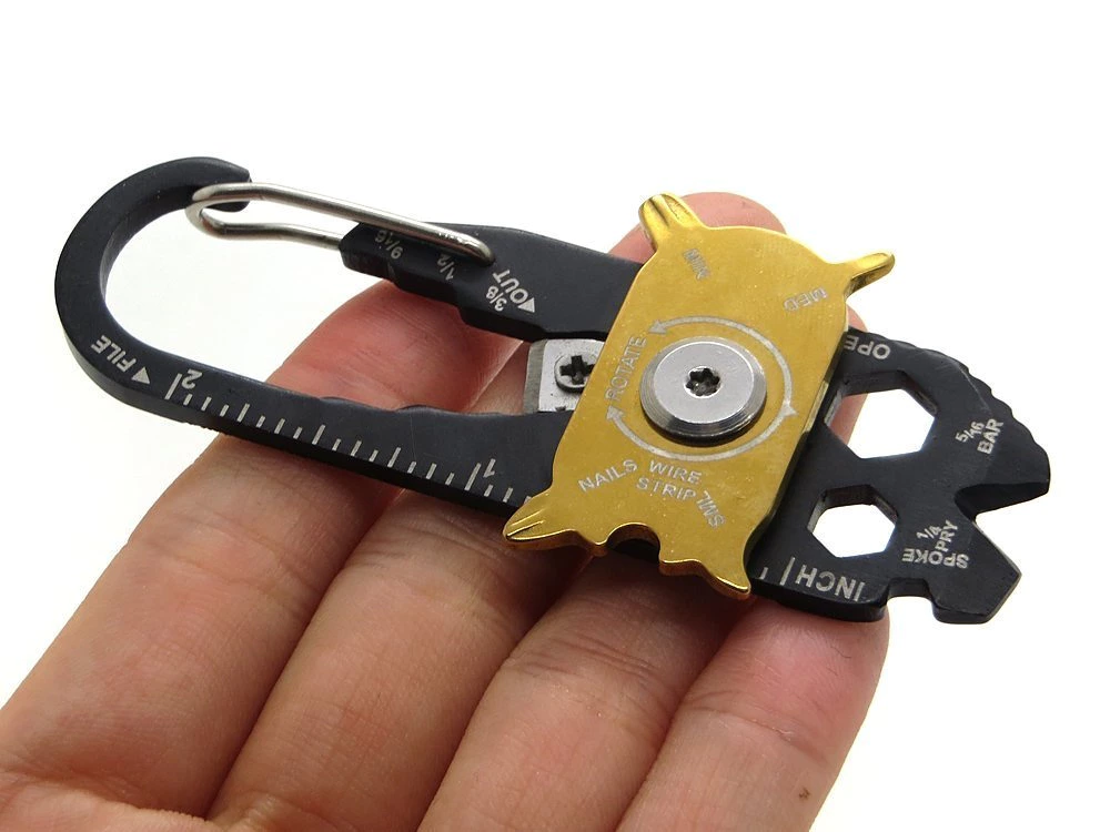 Porte-clés mousqueton couteau survie multitool 20i