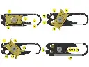 Porte-clés mousqueton couteau survie multitool 20i