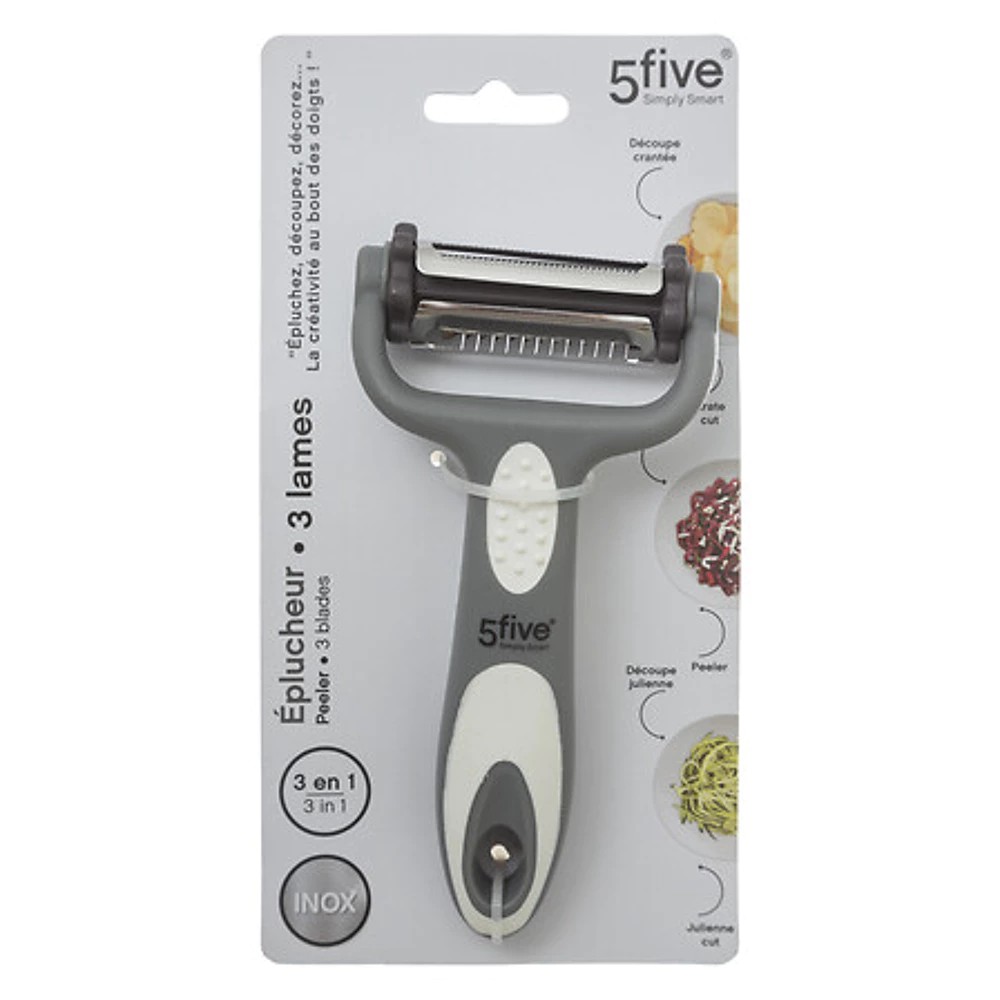 eplucheur rasoir 3 lames, gris clair
