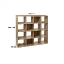 etagere 16 cases 15mm naturel mix, beige
