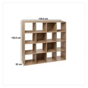 etagere 16 cases 15mm naturel mix, beige