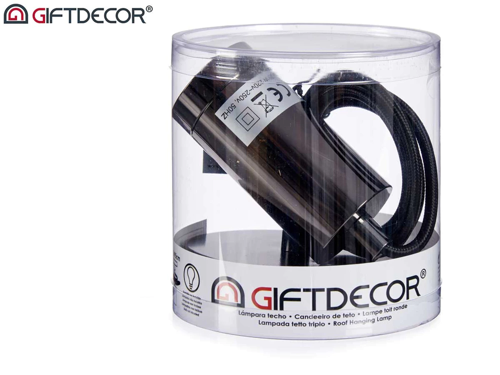 lampe à suspension acier noir