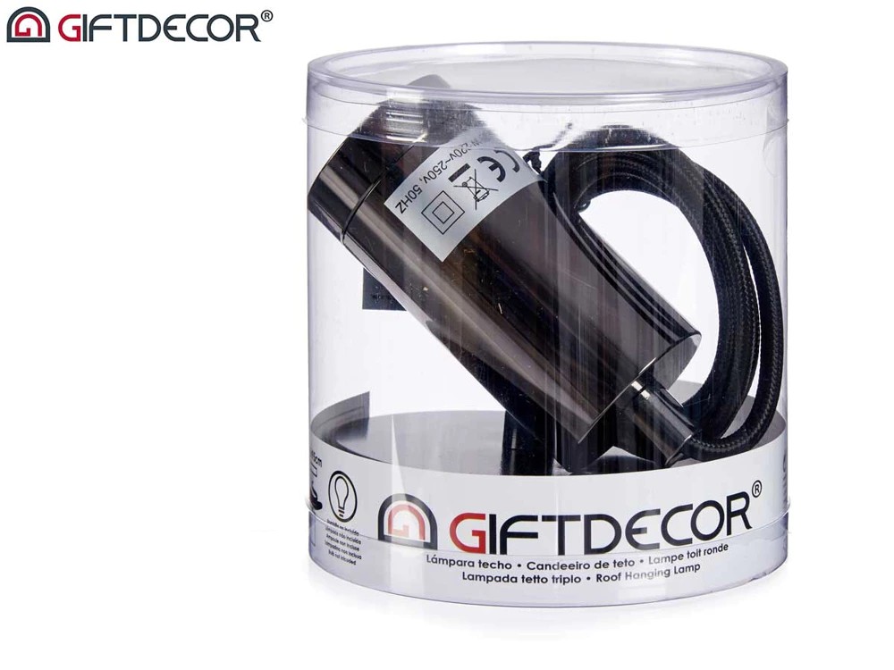 lampe à suspension acier noir