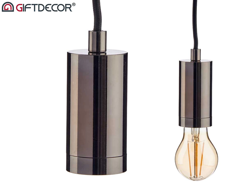 lampe à suspension acier noir