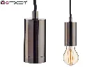 lampe à suspension acier noir