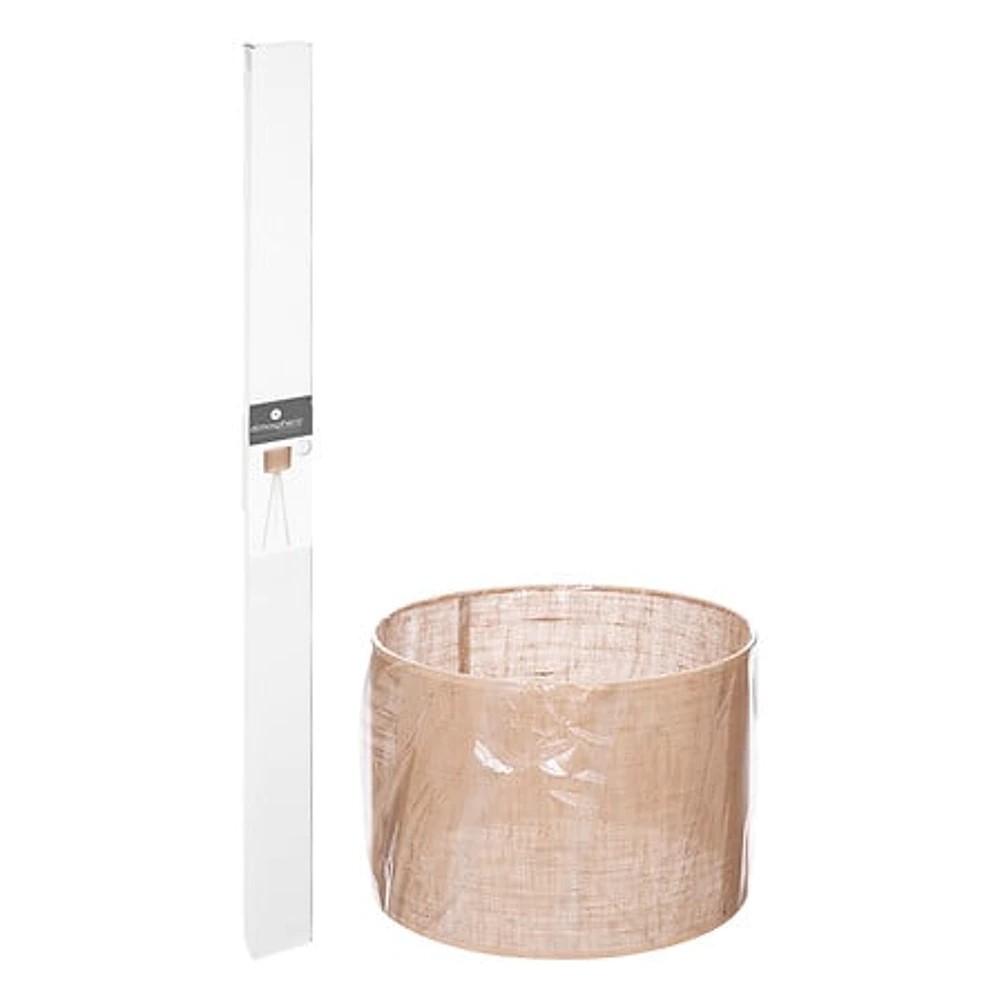 lampadaire trépied elva naturel h143, beige moyen