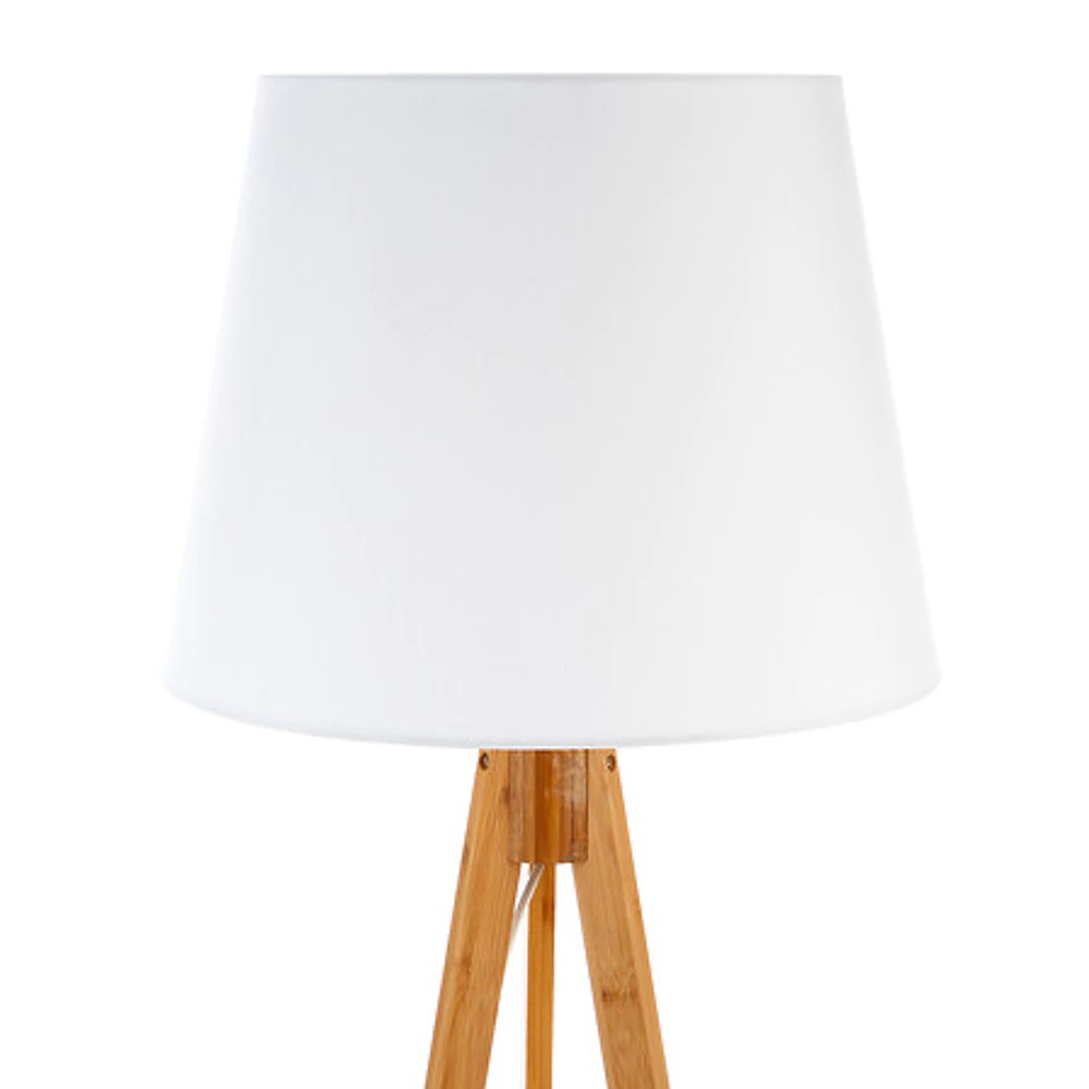 lampadaire trépied bahi blanche h160, blanc