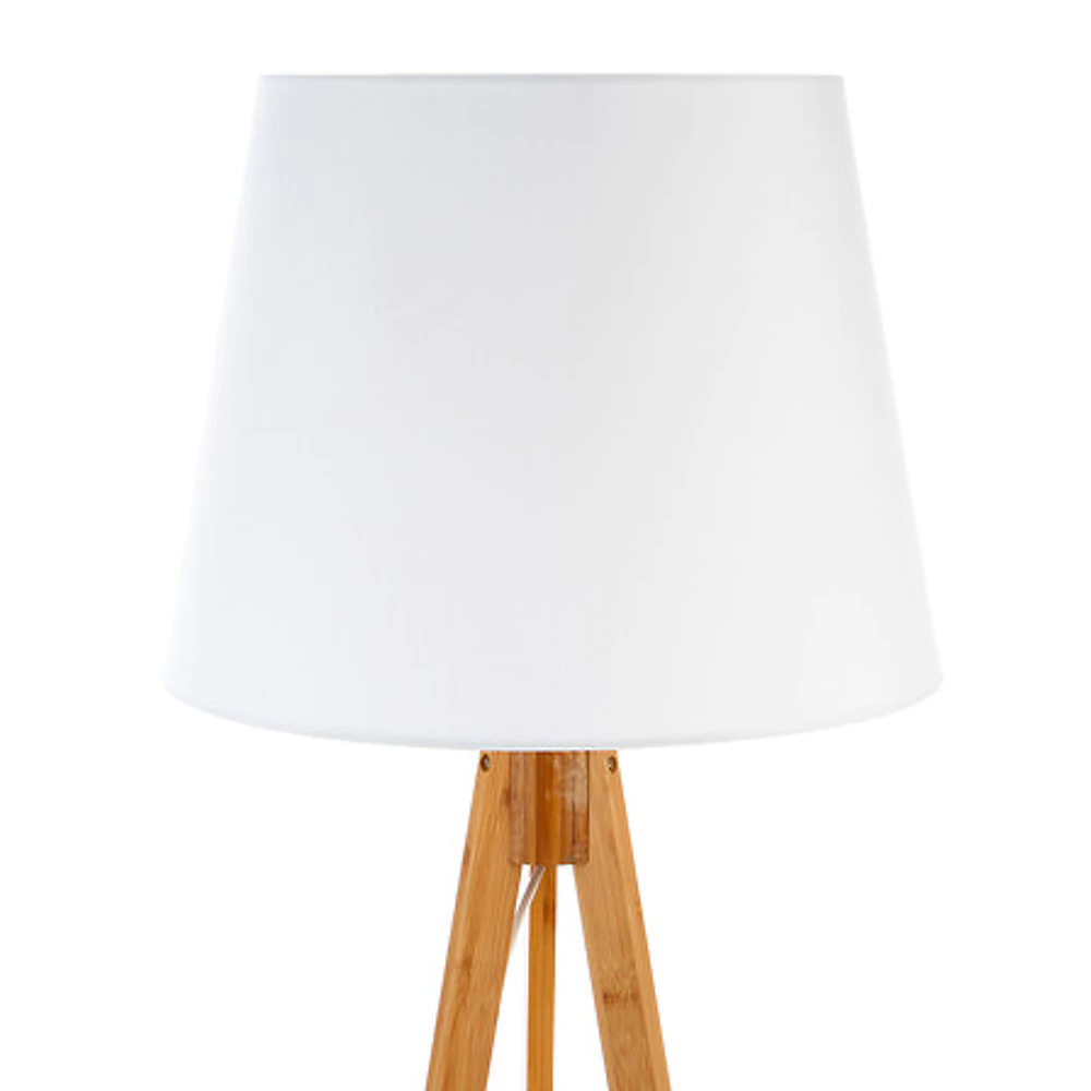 lampadaire trépied bahi blanche h160, blanc