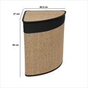 panier linge 48l angle nr stem, marron