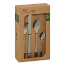 menagere inox 24p doro, argent