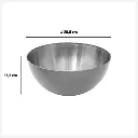 saladier inox 29cm, gris