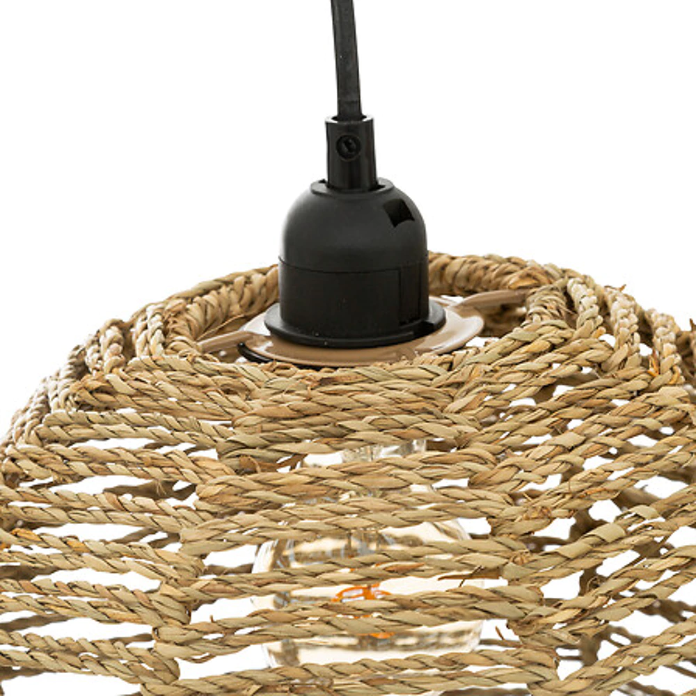 suspension x2 jonc rana naturel l50, beige