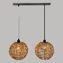 suspension x2 jonc rana naturel l50, beige