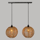 suspension x2 jonc rana naturel l50, beige