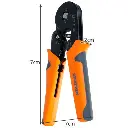 Pince de sertissage avec embouts 0,25-10 mm2