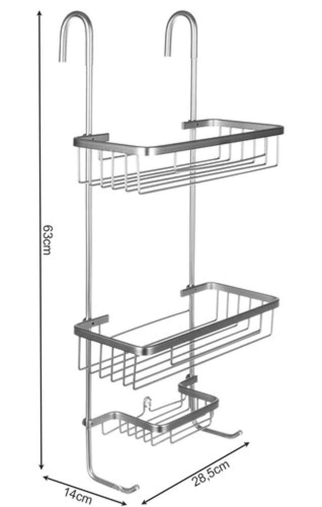 Etagere de douche a suspendre