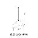 Plafonnier MAVIA, 4949, AC220-240V, 50/60Hz,