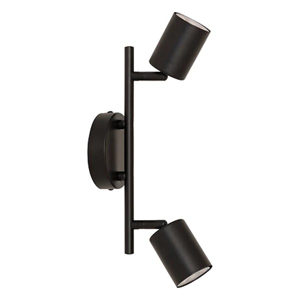 plaf / applique x2 metal vico nr l28, noir