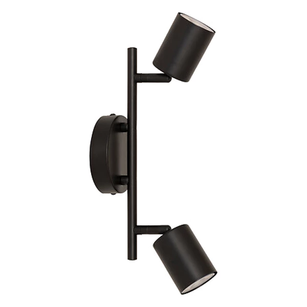 plaf / applique x2 metal vico nr l28, noir