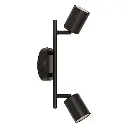 plaf / applique x2 metal vico nr l28, noir