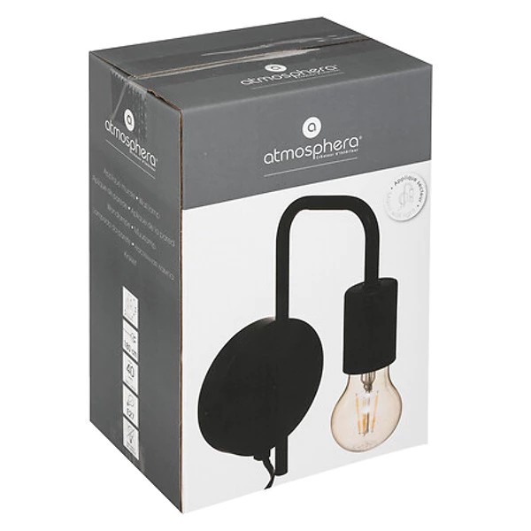 applique metal keli nr d12, noir