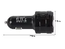 Émetteur Bluetooth FM MP3, 2x chargeur USB