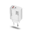 Chargeur mural USB-C PD 20 W / USB-A QC 3.0