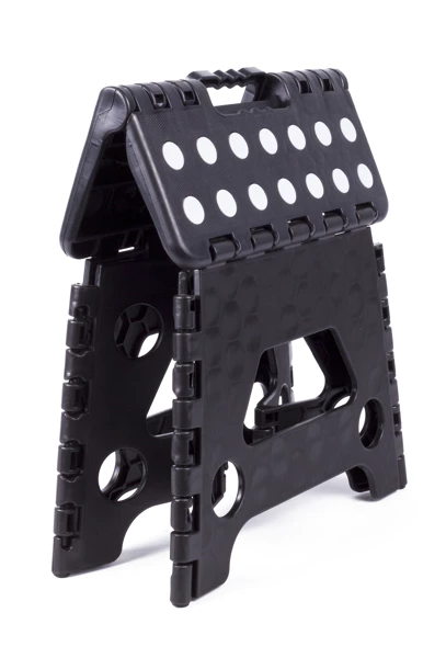 Pliant tabouret noir blanc petit 80 kg