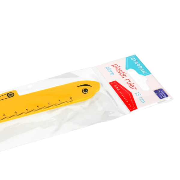 règle avion 15cm sac starpak avec un pendentif