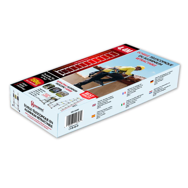 Herzberg HG-5440: Echelle 4,4m  télescopique  
